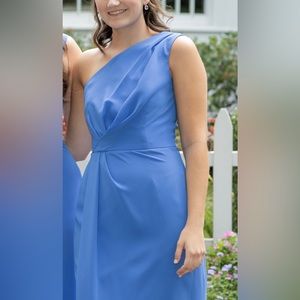 Cobalt Blue One Shoulder Bridesmaid or Formal Dress